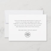 Whimsical Santa Penguins Weihnachtskonzern Dankeskarte (Rückseite)