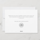 Whimsical Santa Penguins Weihnachtskonzern Feiertagskarte (Rückseite)