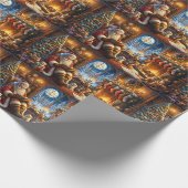 Whimsical Santa Wrapping Paper Geschenkpapier (Ecke)