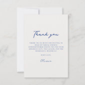 Whimsical Sardines Brautparty Danke Ihrer Karte (Rückseite)