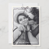 Whimsical Save the date champagne tower wedding (Rückseite)