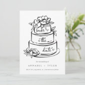 Whimsical Save The Date Einladung (Stehend Vorderseite)