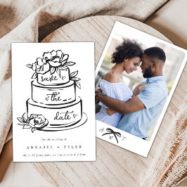 Whimsical Save-The-Date-Karte Einladung