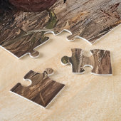 Whimsical Scarecrow Holding Sonnenblumen Puzzle (Seite)