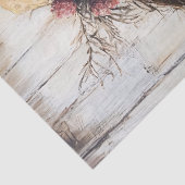 Whimsical Scarecrow Holding Sonnenblumen Seidenpapier (Detail)