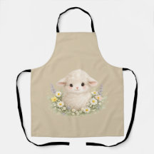 Whimsical Schafe und Wildblumen für einen charmant
