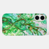 WHIMSICAL SCHNÖRKEL hell aquamarin grün weiß Case-Mate iPhone Hülle (Rückseite (Horizontal))