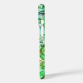 WHIMSICAL SCHNÖRKEL hell aquamarin grün weiß Case-Mate iPhone Hülle (Rückseite / Links)