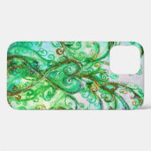 WHIMSICAL SCHNÖRKEL hell aquamarin grün weiß Case-Mate iPhone Hülle (Rückseite (Horizontal))