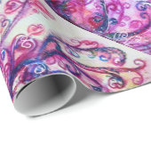 WHIMSICAL SCHNÖRKEL hell rosa Geschenkpapier (Rolleneckpunkt)