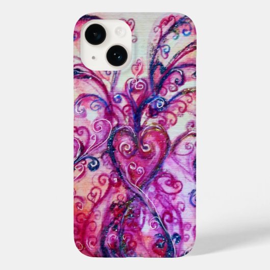 WHIMSICAL SCHNÖRKEL hell rosa lila Case-Mate iPhone Hülle (Rückseite)