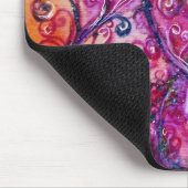 WHIMSICAL SCHNÖRKEL hell rosa lila weiß Mousepad (Ecke)