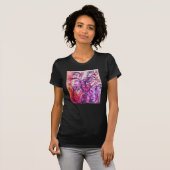 WHIMSICAL SCHNÖRKEL hell rosa lila weiß T-Shirt (Vorne ganz)