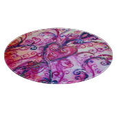 WHIMSICAL SCHNÖRKEL hell rosa Schneidebrett (Ecke)