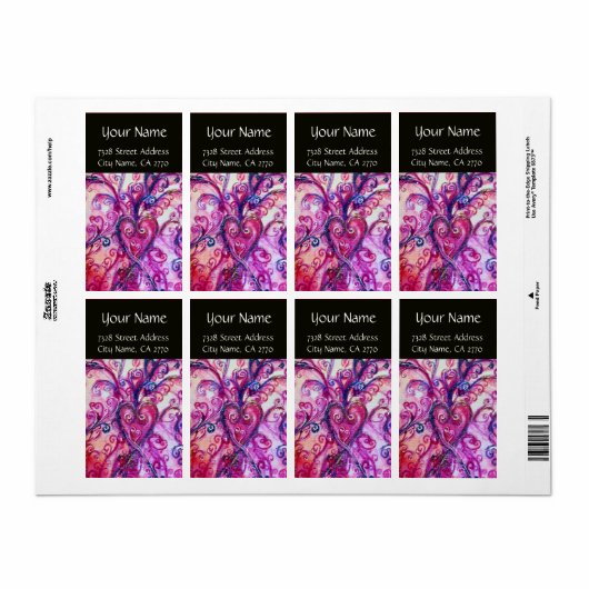 WHIMSICAL SCHNÖRKEL Hellrosa Lila Schwarz (Vorne)