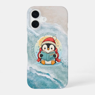 Whimsical Scholar Pinguin iPhone 16 Slim Fit Case Hülle