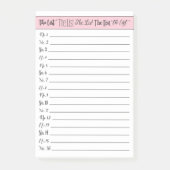 Whimsical Schriftart Numbers Post-it® Notes Post-it Klebezettel (Vorderseite)