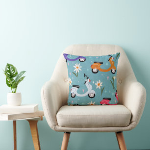 Whimsical Scooter Throw Kissen