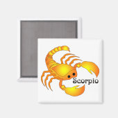 Whimsical Scorpio Magnete Magnet (Vorderseite/Rückseite)