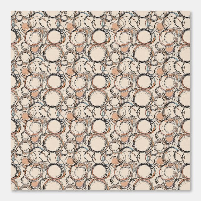 Whimsical Scribble Circles: Ein spielerisches Must Tapete (Vorderseite)