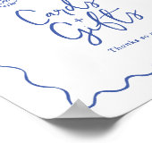 Whimsical Scribble Doodle Cards & Gifts Zeichen Poster (Ecke)