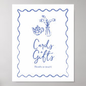 Whimsical Scribble Doodle Cards & Gifts Zeichen Poster (Vorne)