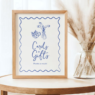 Whimsical Scribble Doodle Cards & Gifts Zeichen Poster