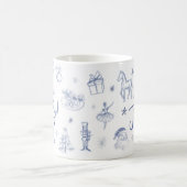 Whimsical Scribble Let's Get Jolly Christmas Kaffeetasse (Mittel)