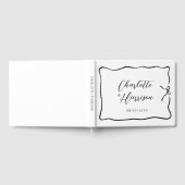 Whimsical Script Bogenband Doodle Hochzeit Gästebuch (Voll)