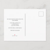 Whimsical Script Family Foto Neue Zuhause Moving Ankündigungspostkarte (Rückseite)