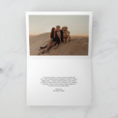 Whimsical Script Foto Modernes Weihnachten (Innenseite)