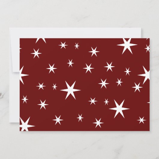 Whimsical Script fröhlich und fröhlich Weihnachtsk Einladung (Rückseite)