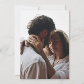 Whimsical Script Just Love Photo Wedding Einladung (Rückseite)