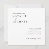 Whimsical Script Moderne Minimalistische Square Ho Einladung (Vorderseite)