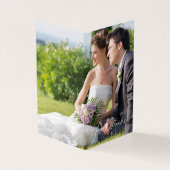 Whimsical Script Photo Romantic Botanical Branches (Vorderseite)