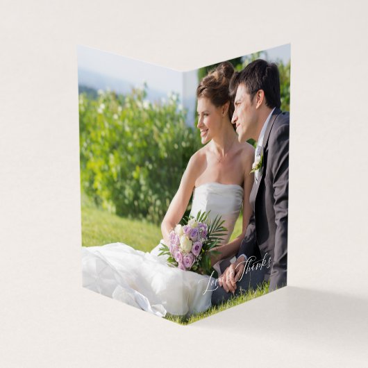 Whimsical Script Photo Romantic Botanical Branches (Vorderseite)