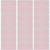 Whimsical Script-Rose Wedding Guest Address Labels (Vorderseite)