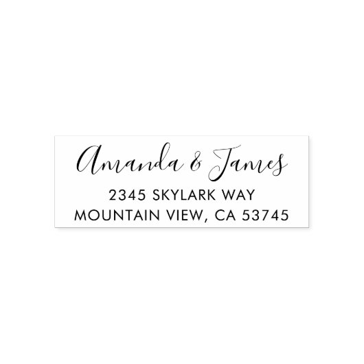 Whimsical Script Save the Date & Hochzeitadresse Permastempel (Design)