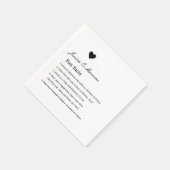 Whimsical Script Spaß Fakt Servietten (Ecke)