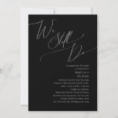 Whimsical Script wir immer noch Vow Erneuerung. | Einladung (Vorderseite)