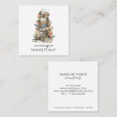 Whimsical Seamstress Tools des Handels Quadratische Visitenkarte (Vorne/Hinten)
