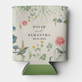 Whimsical Secret Garden Wildblumen 2 Dosenkühler (Vorderseite)