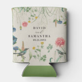 Whimsical Secret Garden Wildblumen 2 Dosenkühler (Rückseite)