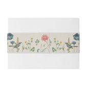 Whimsical Secret Garden Wildblumen Einladungsbanderole (Rückseitenbeispiel)