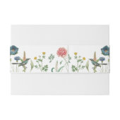 Whimsical Secret Garden Wildblumen Einladungsbanderole (Rückseitenbeispiel)