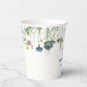 Whimsical Secret Garden Wildblumen Pappbecher (Rechts)