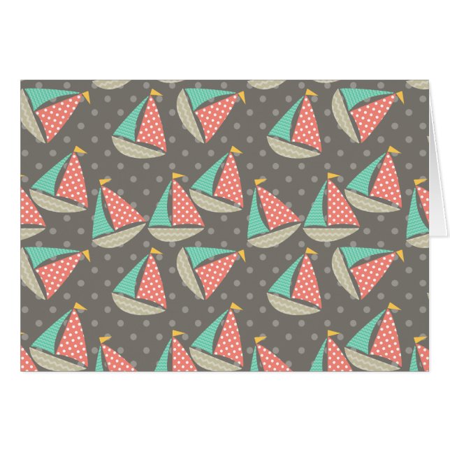 Whimsical Segelboote (Vorderseite (Horizontal))