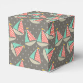 Whimsical Segelboote Geschenkschachtel (Rückseite)