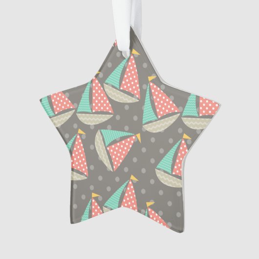 Whimsical Segelboote Ornament (Vorderseite)