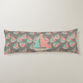 Whimsical Segelboote Seitenschläferkissen (Rückseite)
